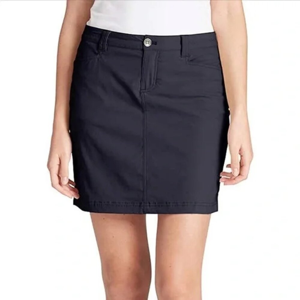 NWOT Eddie Bauer Women's Black Adventurer Skort Size 10